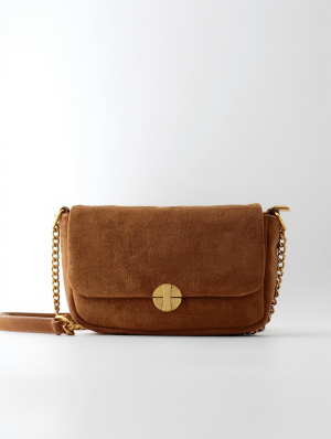 Bolso Bandolera Rosa - Camel