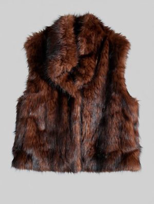 Chaleco Pelo CARLA -CHOCOLATE