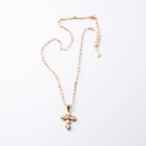 Gargantilla Cruz/ Perla